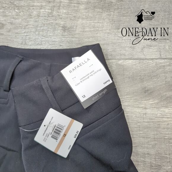Rafaella Curvy Short Length Pants Size 12 Short - Picture 2 of 6